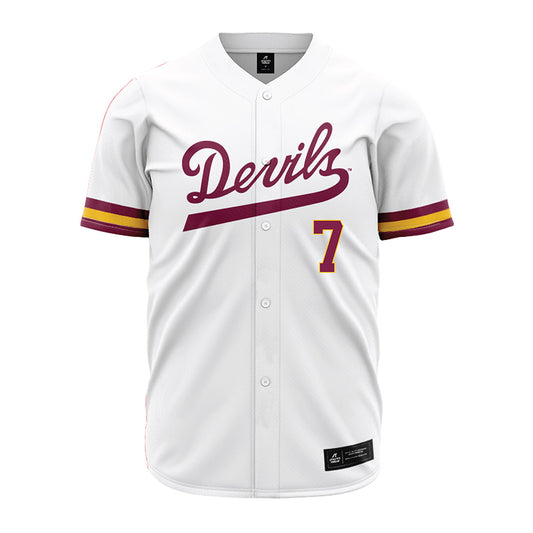 Arizona State - NCAA Baseball : Ryan Darrah - White Jersey-0