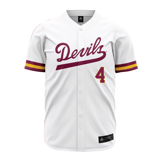Arizona State - NCAA Baseball : Matthew Polk - White Jersey-0