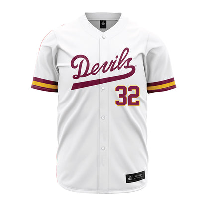 Arizona State - NCAA Baseball : Joshua Butler - White Jersey-0