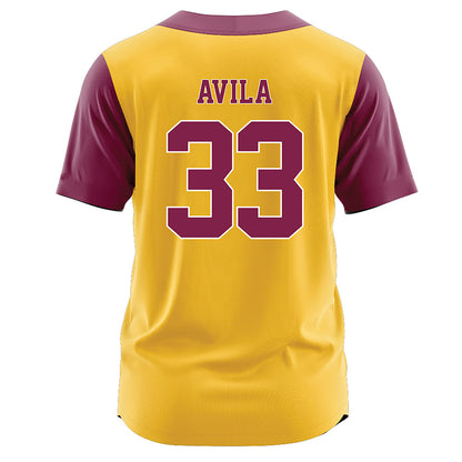 Arizona State - NCAA Softball : Yazzy Avila - Gold Jersey-1