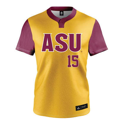 Arizona State - NCAA Softball : Julianne Tipton - Gold Jersey-0