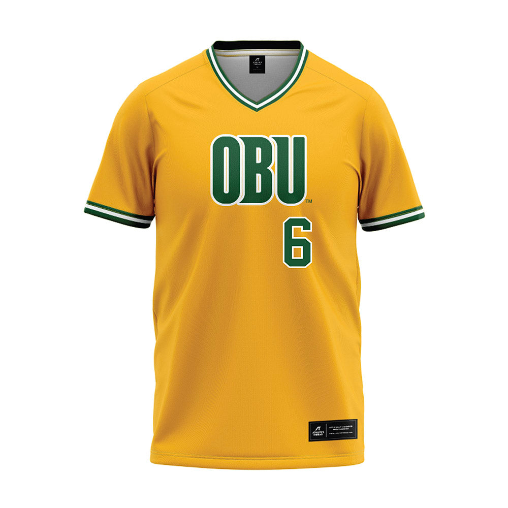 OKBU - NCAA Softball : Greenlee Wells - Yellow Jersey-0