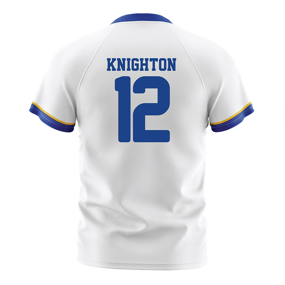 CSU Bakersfield - NCAA Men's Soccer : Justin Knighton - White Soccer Jersey-1
