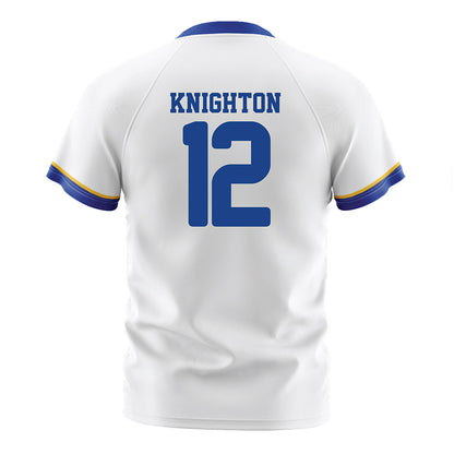 CSU Bakersfield - NCAA Men's Soccer : Justin Knighton - White Soccer Jersey-1