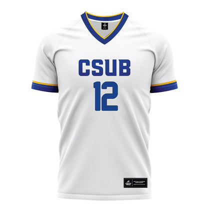 CSU Bakersfield - NCAA Men's Soccer : Justin Knighton - White Soccer Jersey-0