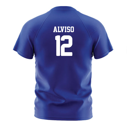 CSU Bakersfield - NCAA Women's Soccer : Savannah Alviso - Blue Soccer Jersey-1