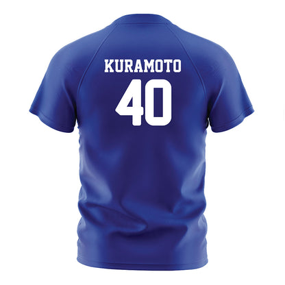 CSU Bakersfield - NCAA Women's Soccer : Kiralyn Kuramoto - Blue Soccer Jersey-1