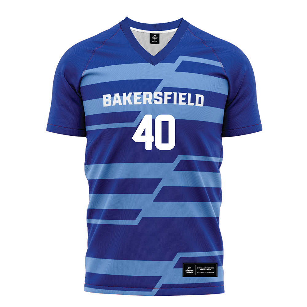 CSU Bakersfield - NCAA Women's Soccer : Kiralyn Kuramoto - Blue Soccer Jersey-0