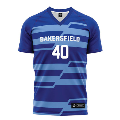 CSU Bakersfield - NCAA Women's Soccer : Kiralyn Kuramoto - Blue Soccer Jersey-0