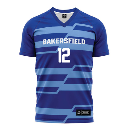 CSU Bakersfield - NCAA Women's Soccer : Savannah Alviso - Blue Soccer Jersey-0