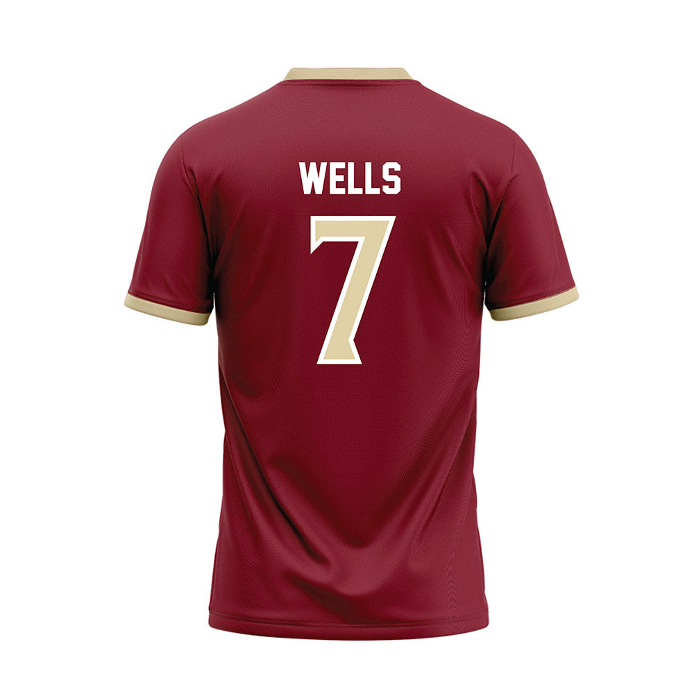 Elon - NCAA Softball : Meredith Wells - Red Baseball Jersey-1