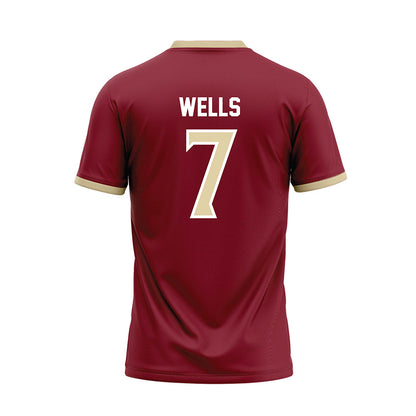 Elon - NCAA Softball : Meredith Wells - Red Baseball Jersey-1