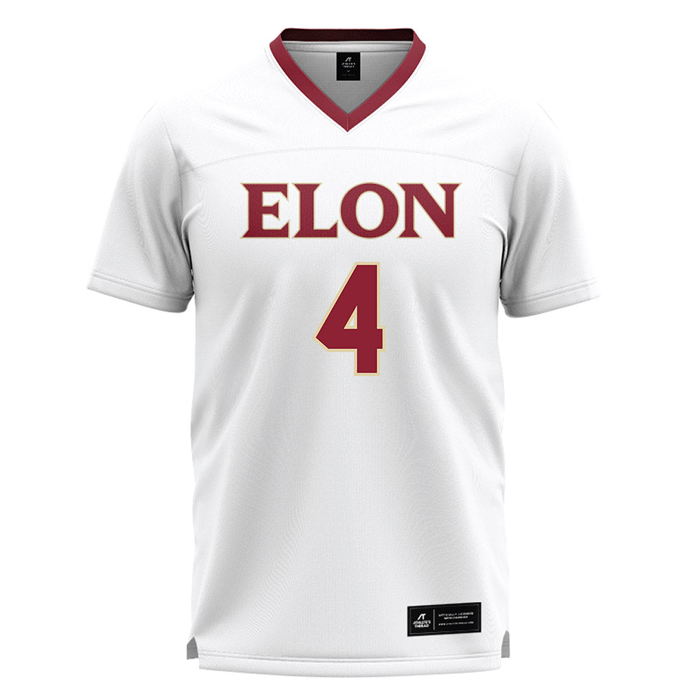 Elon - NCAA Women's Lacrosse : Kiley Selquist - White Lacrosse Jersey -0
