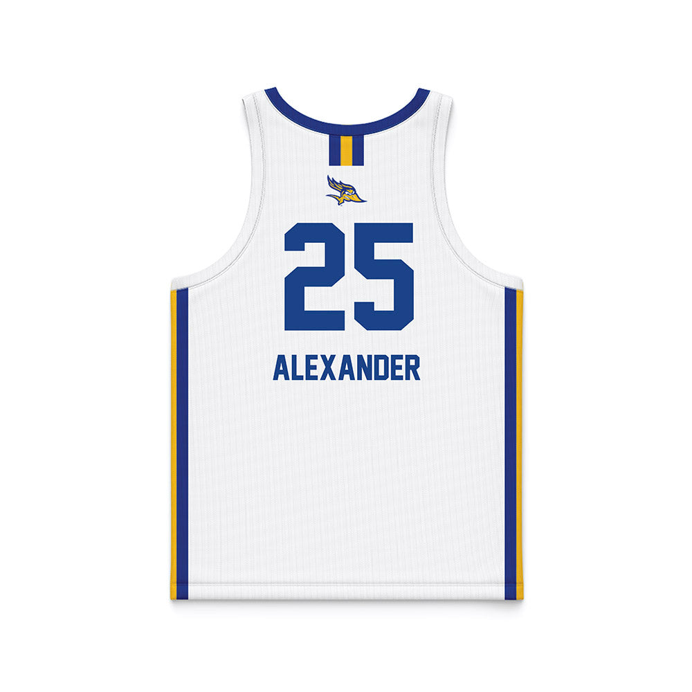 CSU Bakersfield - NCAA Men's Basketball : Jaden Alexander - White Basketball Jersey-1