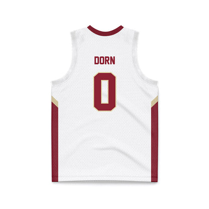 Elon - NCAA Men's Basketball : Nick Dorn - White Basketball Jersey-1