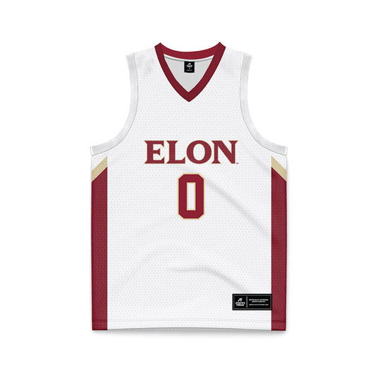 Elon - NCAA Men's Basketball : Nick Dorn - White Basketball Jersey-0