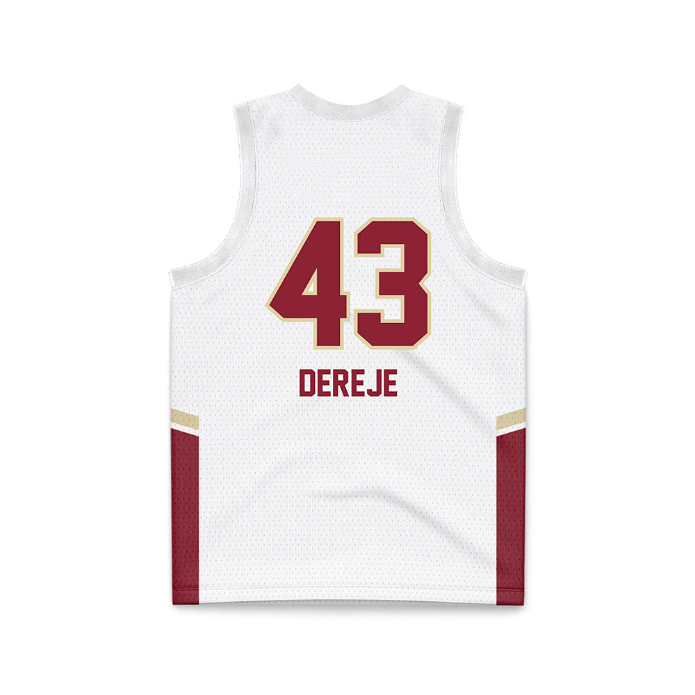 Elon - NCAA Women's Basketball : Hannah Dereje - White Basketball Jersey-1