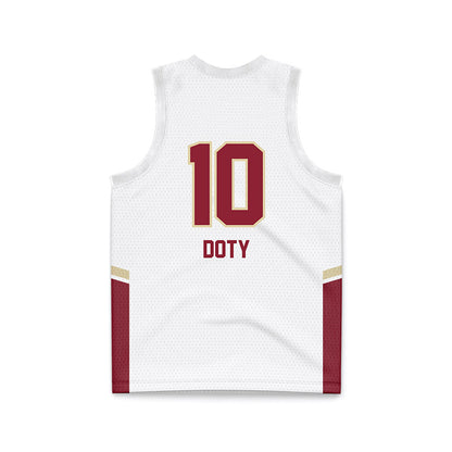 Elon - NCAA Women's Basketball : Kamryn Doty - White Basketball Jersey-1