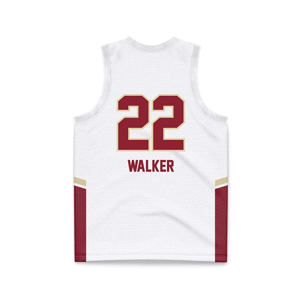 Elon - NCAA Women's Basketball : Tyana Walker - White Basketball Jersey-1