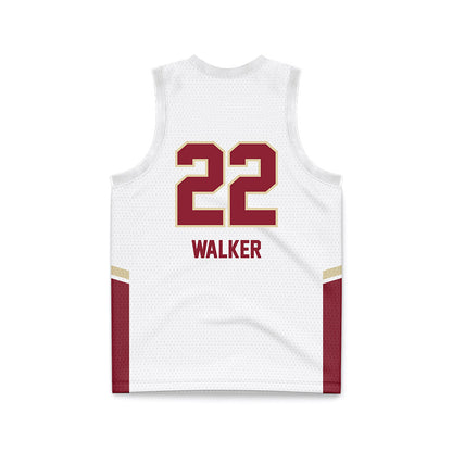 Elon - NCAA Women's Basketball : Tyana Walker - White Basketball Jersey-1