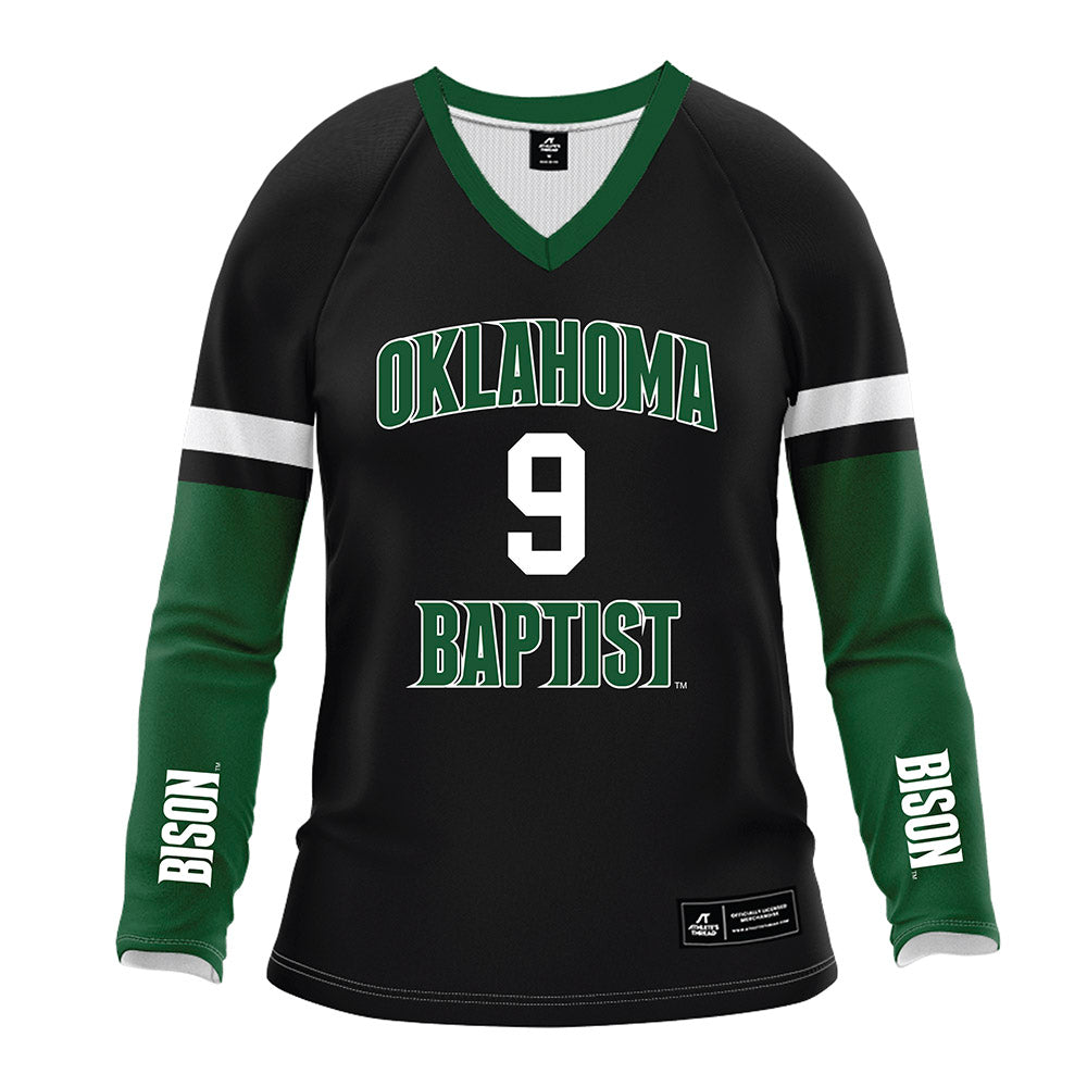 OKBU - NCAA Women's Volleyball : Elle Parisi - Black Volleyball Jersey-0