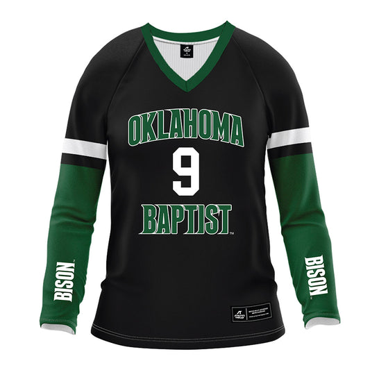 OKBU - NCAA Women's Volleyball : Elle Parisi - Black Volleyball Jersey-0