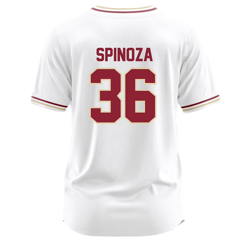 Elon - NCAA Baseball : Itai Spinoza - White Jersey-1