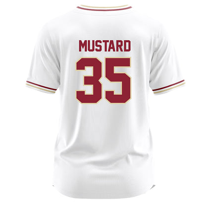 Elon - NCAA Baseball : Cade Mustard - White Jersey-1