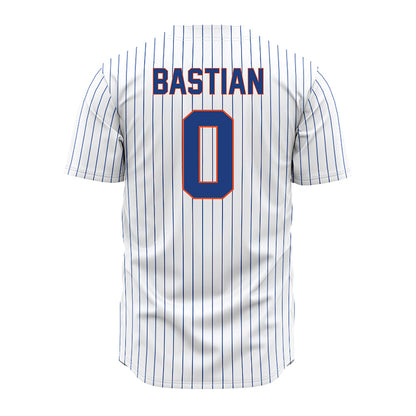 Florida - NCAA Baseball : Jaden Bastian - White Pinstripe Jersey-1