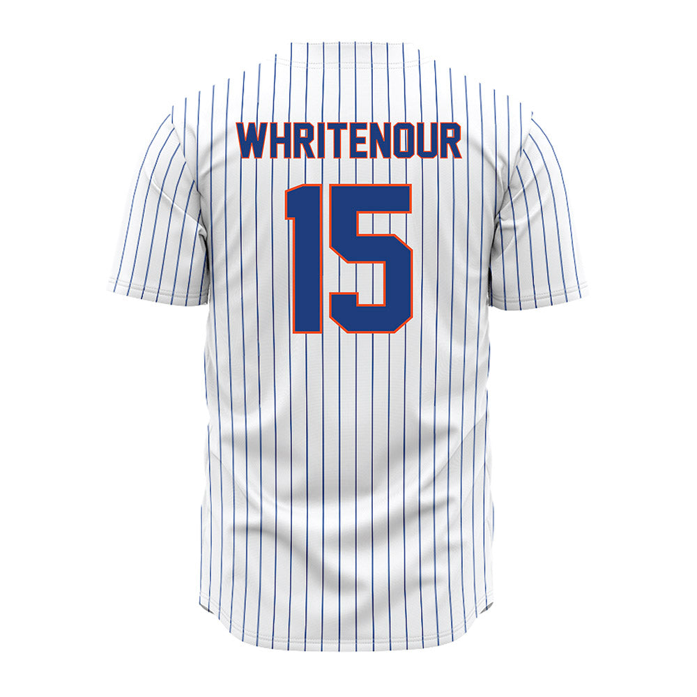 Florida - NCAA Baseball : Joshua Whritenour - White Pinstripe Jersey