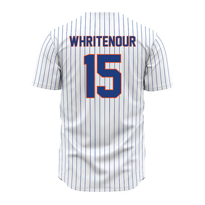 Florida - NCAA Baseball : Joshua Whritenour - White Pinstripe Jersey