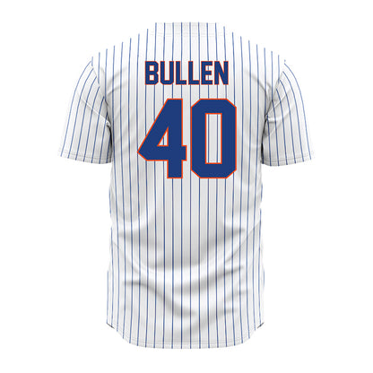 Florida - NCAA Baseball : Cole Bullen - White Pinstripe Jersey-1