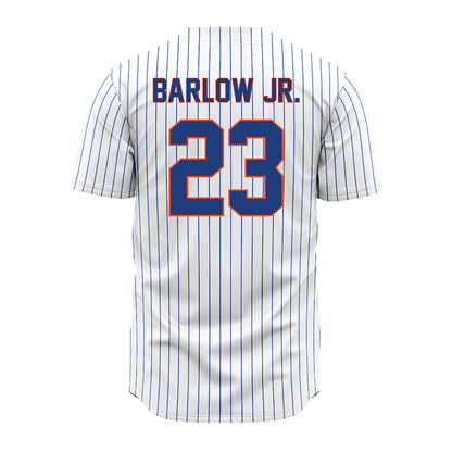 Florida - NCAA Baseball : William Barlow Jr. - White Pinstripe Jersey-1