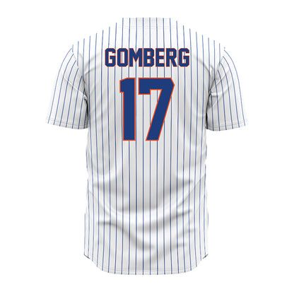 Florida - NCAA Baseball : Jacob Gomberg - White Pinstripe Jersey