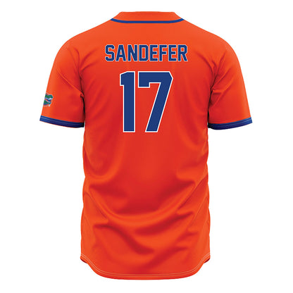 Florida - NCAA Baseball : Russell Sandefer - Orange Jersey-1