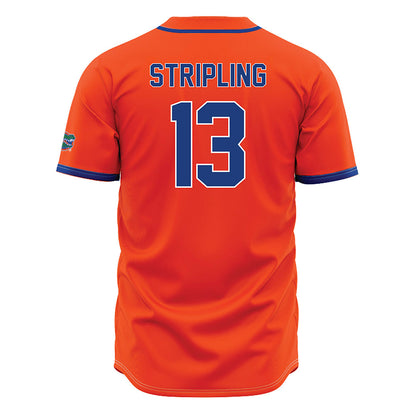 Florida - NCAA Baseball : Landon Stripling - Orange Jersey-1