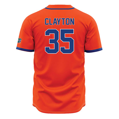 Florida - NCAA Baseball : Brock Clayton - Orange Jersey-1