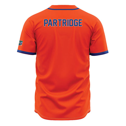 Florida - NCAA Baseball : Nic Partridge - Orange Jersey-1
