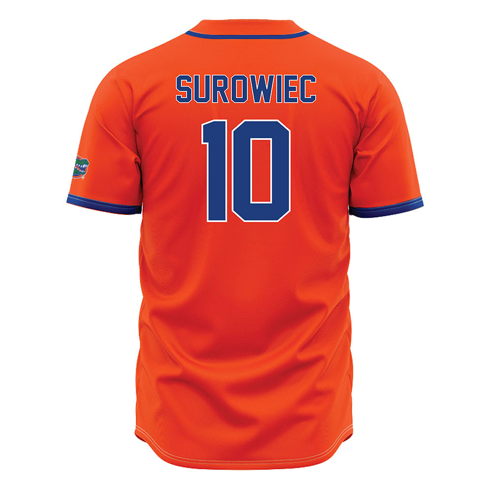 Florida - NCAA Baseball : Ethan Surowiec - Orange Jersey-1