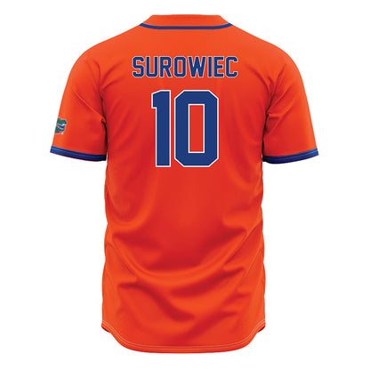 Florida - NCAA Baseball : Ethan Surowiec - Orange Jersey-1