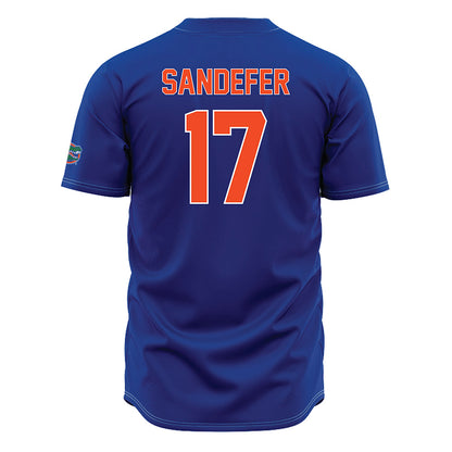 Florida - NCAA Baseball : Russell Sandefer - Blue Jersey-1
