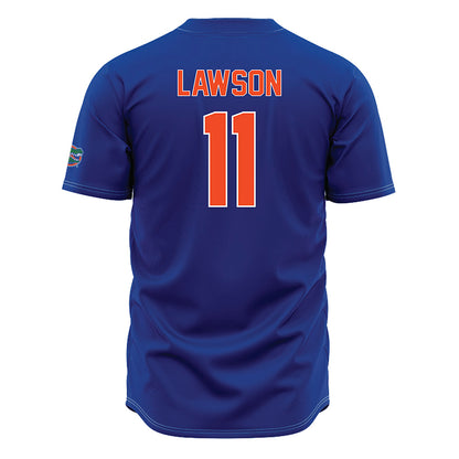 Florida - NCAA Baseball : Brendan Lawson - Blue Jersey-1