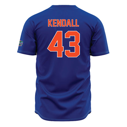Florida - NCAA Baseball : Jacob Kendall - Blue Jersey-1