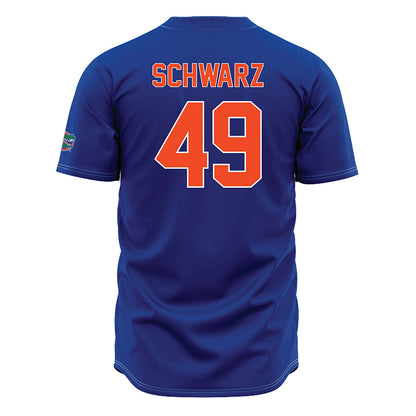 Florida - NCAA Baseball : Colton Schwarz - Blue Jersey-1
