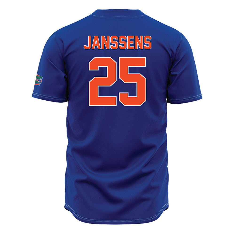 Florida - NCAA Baseball : niko janssens - Blue Jersey-1