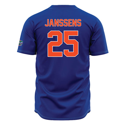 Florida - NCAA Baseball : niko janssens - Blue Jersey-1