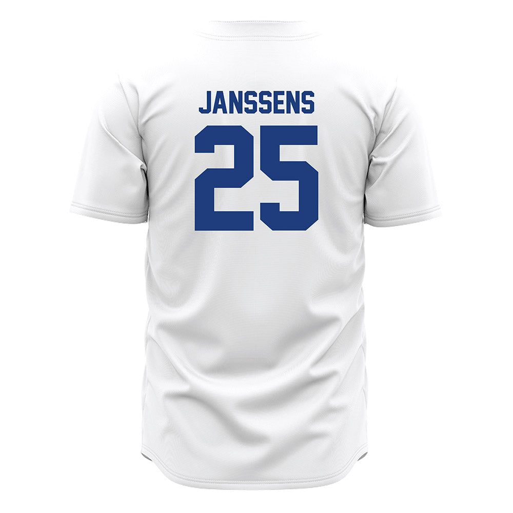 Florida - NCAA Baseball : niko janssens - White Jersey-1