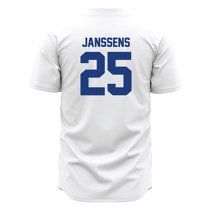 Florida - NCAA Baseball : niko janssens - White Jersey-1