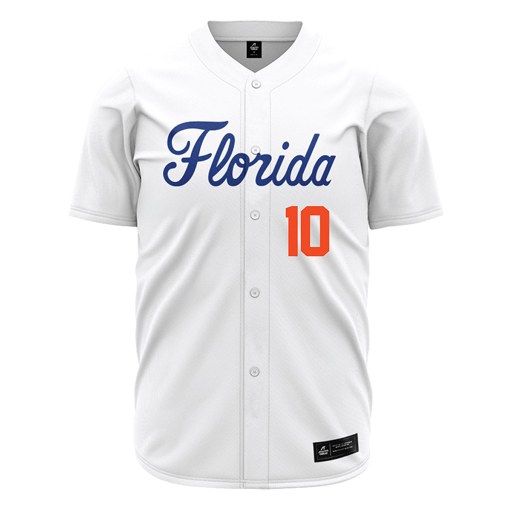 Florida - NCAA Baseball : Ethan Surowiec - White Jersey-0