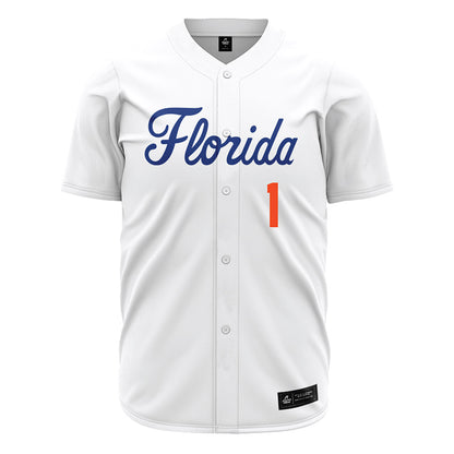 Florida - NCAA Baseball : Justin Nadeau - White Jersey